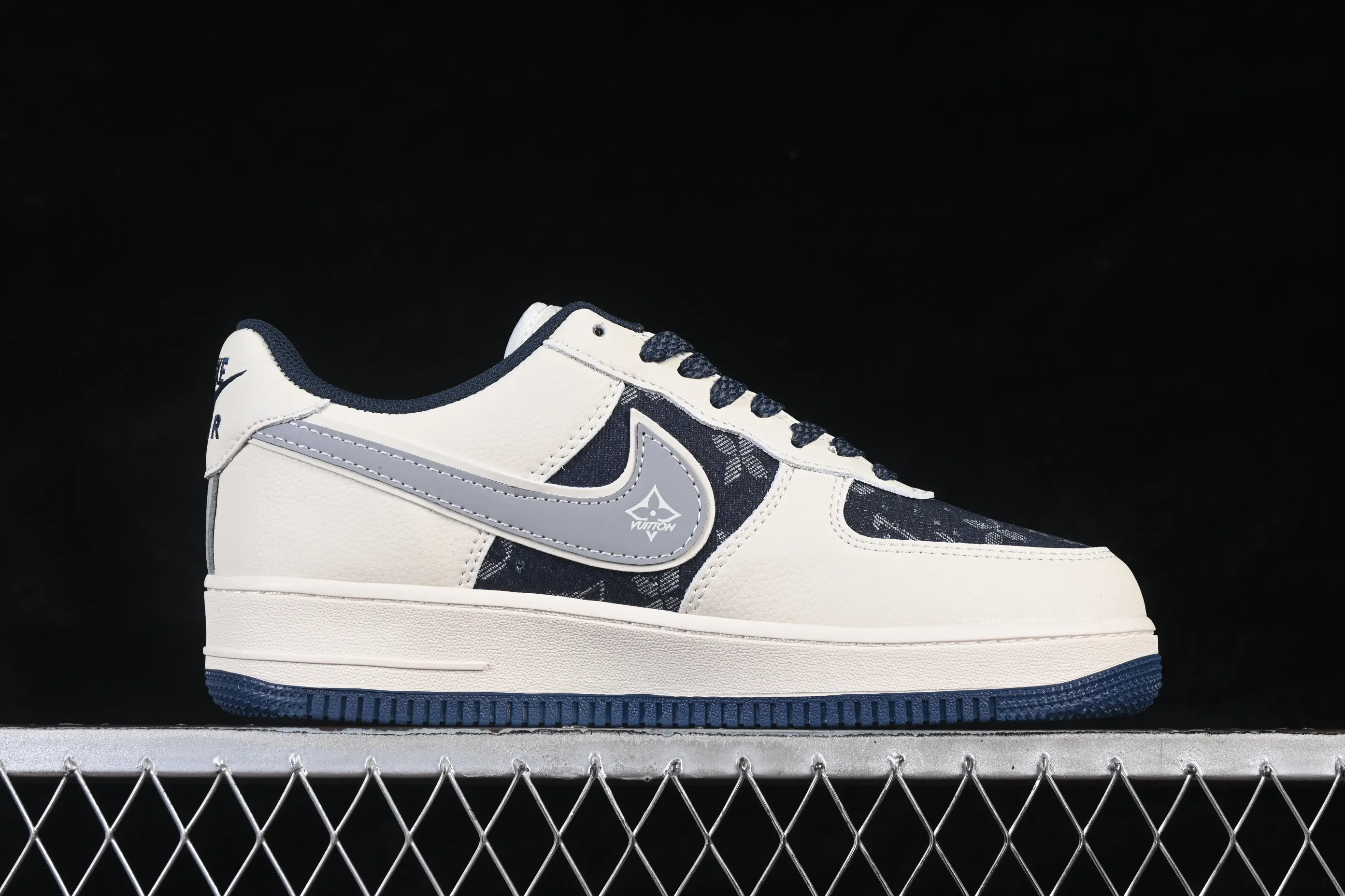 All categories Nk Air Force 1 Air Force series Nk Air Force 1 Low Air Force low-top Nike Air Force 1'07 Low LV joint beige denim Air Force 1 low-top casual sneakers XY2025-006